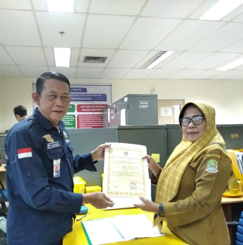 Muslimin terima Surat Keberadaan Ormas kota Bekasi 
