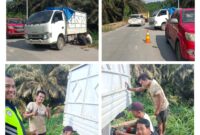 Donal Antoni Berikan Bantuan kepada Pengendara di Pelalawan