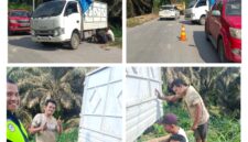 Donal Antoni Berikan Bantuan kepada Pengendara di Pelalawan