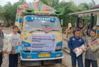 Pendistribusian Bantuan Bencana dari Masyarakat Siantar, PT Nagori Estate dan SISKOM-PN Tiba di lokasi 