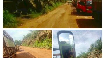 Antrian Panjang Terjadi Akibat Jalan Rusak di Ruas Nanga Tayap–Sungai Kelik