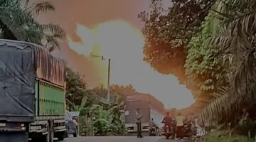 Antrian Panjang Dampak Kebocoran Pipa Gas 