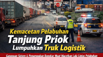 Kemacetan Pelabuhan Tanjung Priok Lumpuhkan Truk Logistik