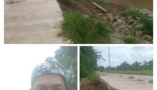 Nuryaman PI-C12BBK melaporkan Longsor 400 Meter di Banyusari Karawang, Pengemudi Kendaraan Besar Diminta Hindari Jalur