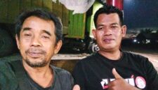 Mustofa selaku Ketua Umum Komunitas Perkumpulan Supir Box Palembang (PSPB)