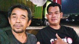 Mustofa selaku Ketua Umum Komunitas Perkumpulan Supir Box Palembang (PSPB)