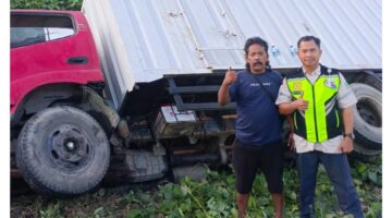 Sopir Alami Micro Sleep, Ketua SISKOM-PN Siak Turun Beri Dukungan di Lokasi