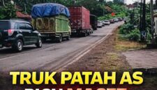 Kemacetan panjang terjadi di KM 67 Betung akibat truk patah as di jalur Palembang–Jambi. Arus balik Lebaran 2026 tersendat, sementara pengendara yang mendahului memperparah kondisi. Petugas kepolisian sigap turun tangan mengatur lalu lintas agar kembali lancar.