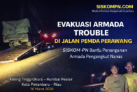 Ketua Ranting Sungai Apit Harianto Berhasil Bantu Pengemudi 