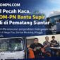 Pengondisian Mobil Pecah Kaca SISKOM-PN di Simalungun, Supir Sugali Terbantu