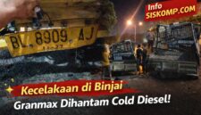 Kecelakaan Granmax vs Cold Diesel di Binjai