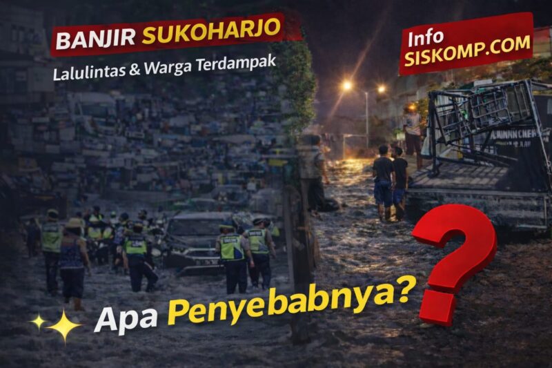 Banjir Sukoharjo Sebabkan Kemacetan, Arus Lalu Lintas Dialihkan