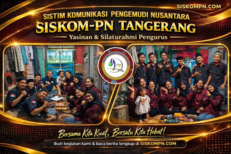 Yasinan SISKOM PN Tangerang, kegiatan SISKOMPN, silaturahmi pengemudi, komunitas sopir Indonesia
