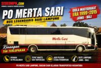 Bus PO Merta Sari Lampung nostalgia transportasi Jawa Bali