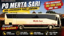Bus PO Merta Sari Lampung nostalgia transportasi Jawa Bali