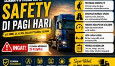 safety berkendara pagi hari sopir truk jalan raya tips keselamatan mengemudi pagi hari
