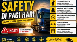 safety berkendara pagi hari sopir truk jalan raya tips keselamatan mengemudi pagi hari