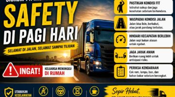safety berkendara pagi hari sopir truk jalan raya tips keselamatan mengemudi pagi hari