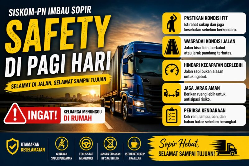 safety berkendara pagi hari sopir truk jalan raya tips keselamatan mengemudi pagi hari