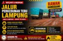 jalur perkebunan tebu Lampung licin dan rawan gangguan bagi sopir truk