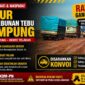 jalur perkebunan tebu Lampung licin dan rawan gangguan bagi sopir truk