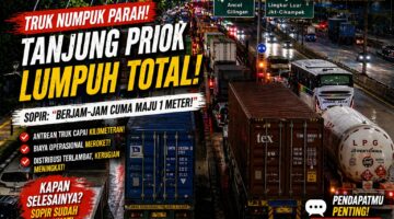 kemacetan jalur logistik menuju pelabuhan tanjung priok terbaru
