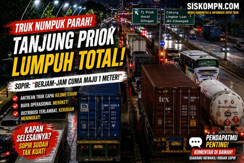 kemacetan jalur logistik menuju pelabuhan tanjung priok terbaru