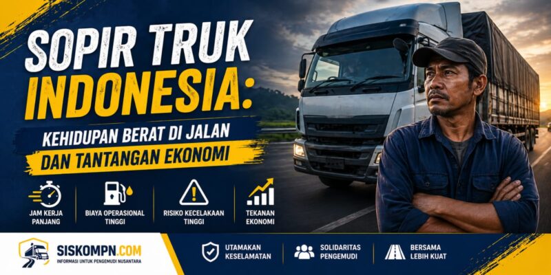 kehidupan sopir truk di indonesia jam kerja panjang dan biaya operasional tinggi