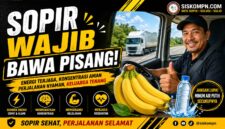 pisang segar untuk menjaga stamina dan konsentrasi sopir di perjalanan jauh