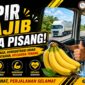 pisang segar untuk menjaga stamina dan konsentrasi sopir di perjalanan jauh