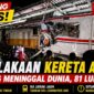 Kondisi rangkaian KRL usai kecelakaan kereta api di Stasiun Bekasi Timur yang menyebabkan korban jiwa dan luka-luka.