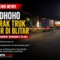 Kereta Api Dhoho menabrak truk bermuatan pasir di perlintasan sebidang Jalan Imam Bonjol, Kota Blitar. Truk sempat berhenti di atas rel hingga menyebabkan kereta berhenti di lokasi kejadian.
