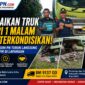 perbaikan truk Indragiri Hulu Riau oleh Ketua SISKOM-PN Donal Antoni Sitorus bersama sopir Saparudin, proses perbaikan 1 hari 1 malam hingga kendaraan kembali normal di Pematang Jaya Rengat Barat