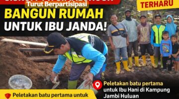 SISKOM-PN Simalungun Hadiri Peletakan Batu Pertama Rumah Warga di Kampung Jambi Huluan