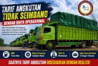 Sejumlah truk logistik terparkir dengan muatan tertutup terpal di area distribusi. Sopir truk mengeluhkan tarif angkutan yang tidak seimbang dengan biaya operasional yang terus meningkat. Foto: ANTARA FOTO