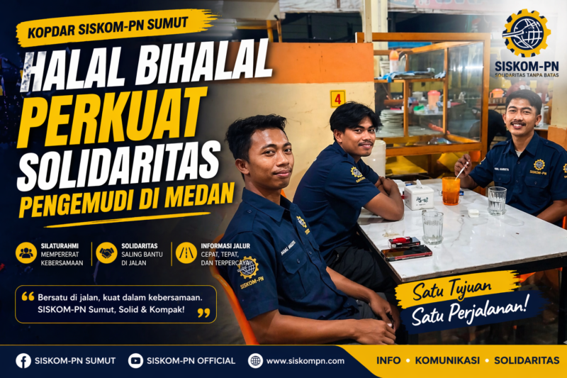 Kopdar SISKOM-PN Sumut: Halal Bihalal Perkuat Solidaritas
