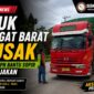 Truk Rengat Barat rusak di tanjakan Sungai Dawu Indragiri Hulu, SISKOM-PN bantu sopir perbaikan kendaraan